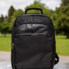morral lona cuero negro Morral lona y cuero