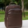 morral lona cuero cafe Morral lona y cuero