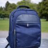 morral lona cuero Azul Morral lona y cuero