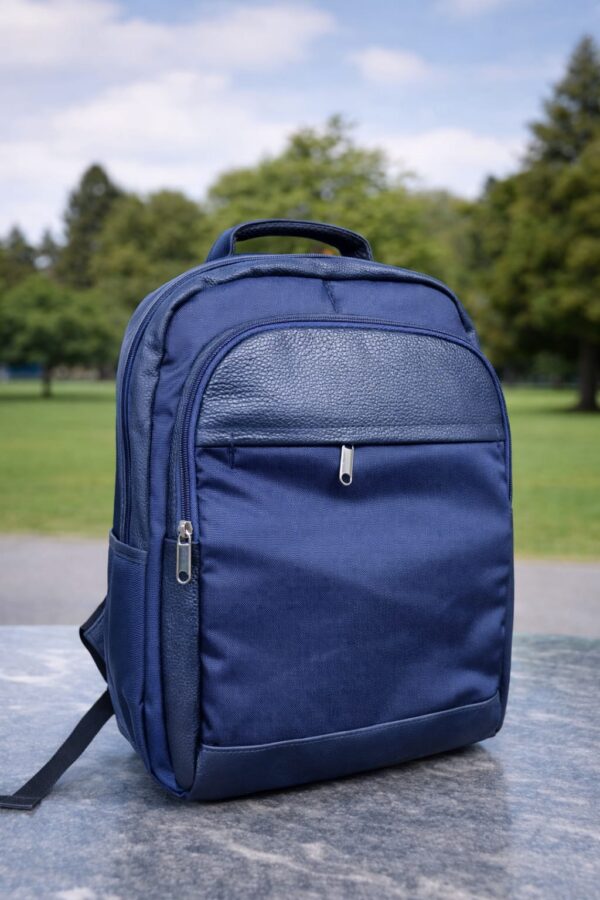 morral lona cuero Azul Morral lona y cuero