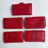 billetera larga roja Billetera larga dama