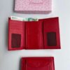 billetera larga roja Billetera larga dama