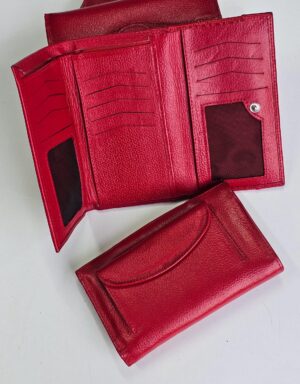 billetera larga roja Billetera larga dama
