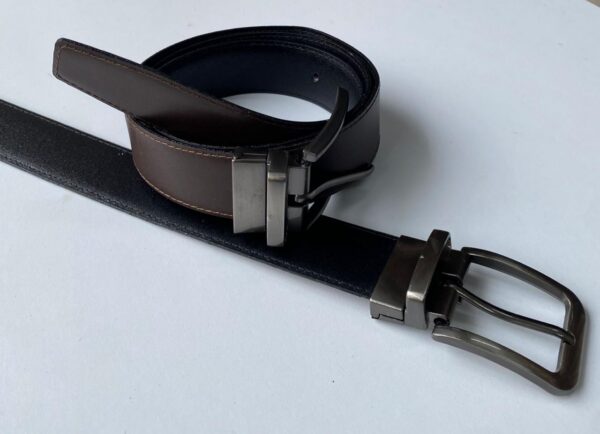 Correa doble faz negro cafe 2 Cinturón Reversible "Dual-Tone"