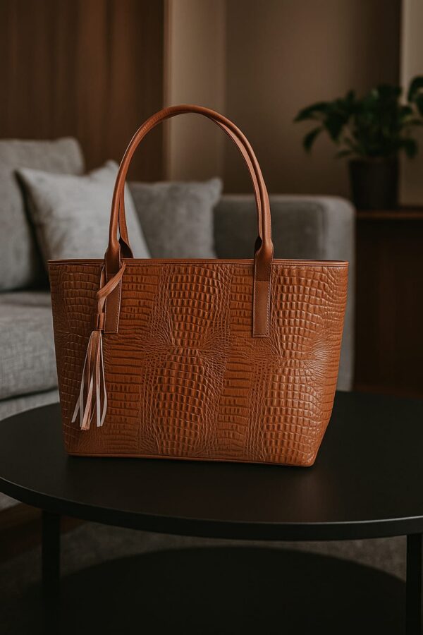 playera miel Bolso Playera Tote bag "Duo-Space"